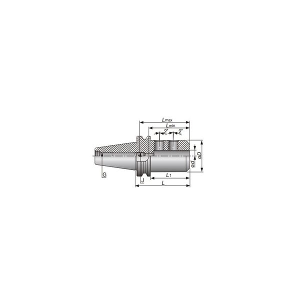 タンガロイ（Tungaloy） ツーリング機器（MZ） BT50EM50X125E 1個（直送品）