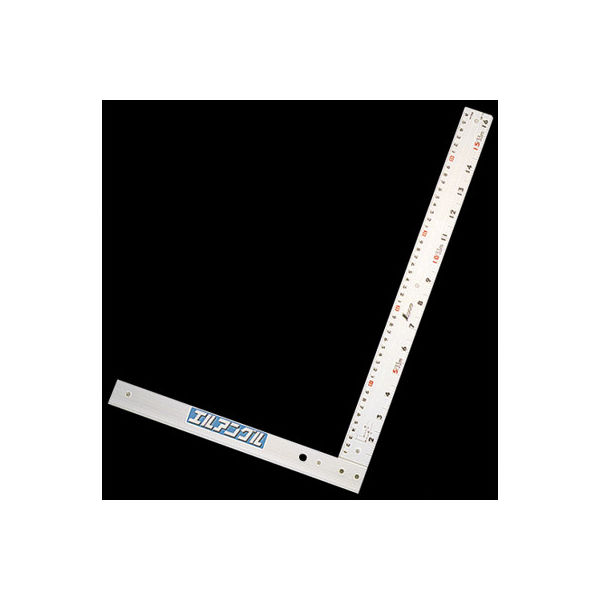 シンワ測定 丸ノコガイド定規　エルアングル　50cm　併用目盛　取手なし 77858 1セット（2個）