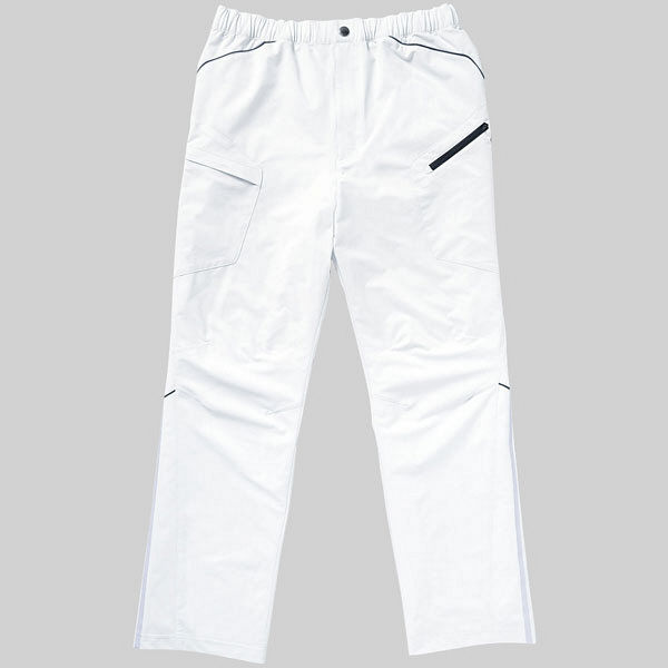 KAZEN adidas（アディダス）メンズパンツ 医療白衣 ホワイト O SMS301-10（直送品）