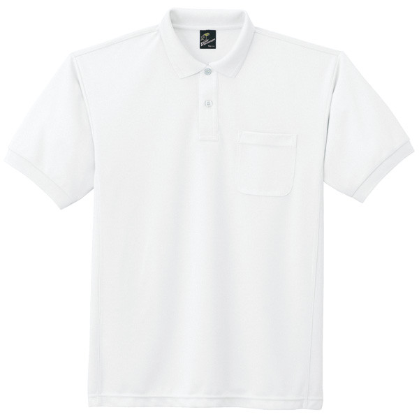 自重堂　制服百科　製品制電吸汗速乾半袖ポロシャツ　ホワイト　４Ｌ　84984（直送品）