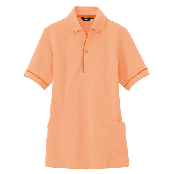 AITOZ（アイトス） サイドポケットポロ（男女兼用） AZ7668 オレンジ M 介護ユニフォーム ポロシャツ 半袖（直送品）