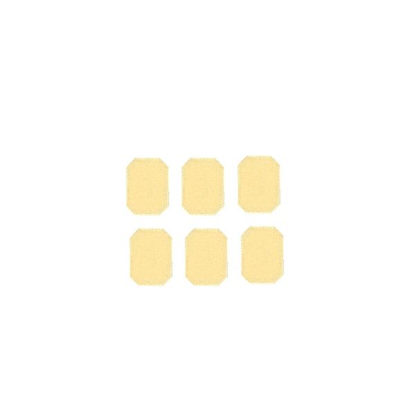 アズワン マグネットマーク(文字なし) レモンスノー 6個入 0-2605-03 1セット(18枚:6枚×3組)（直送品）