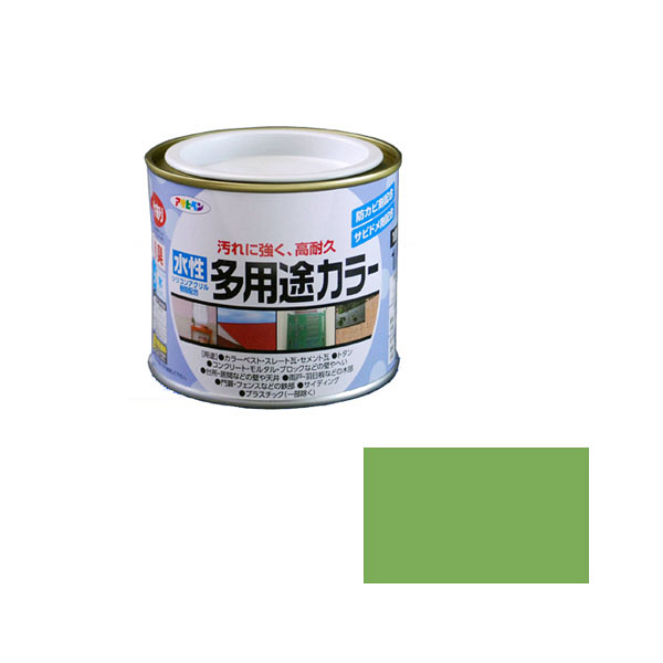アサヒペン　AP　水性多用途カラー　1/5L　若草色　as37　（直送品）