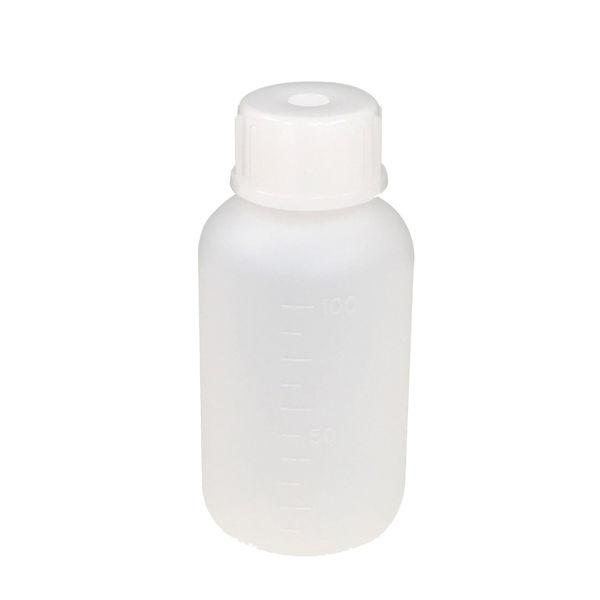 コクゴ PE細口瓶 白 100ml 101-5820302 1セット(100個:1個×100本)（直送品）