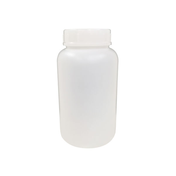 コクゴ PE広口瓶 白 2L 101-5840702 1セット(10個:1個×10本)（直送品）