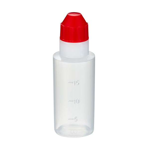 エムアイケミカル 点眼容器フレッシュ5号（滅菌済） 原色白/赤 87250205 1セット（200本） 08-3025-12-05（直送品）