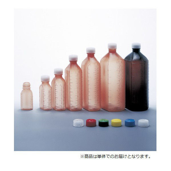 エムアイケミカル 投薬瓶PPB黒茶（未滅菌） 赤 2255 1セット（100本:50本入×2梱） 08-2860-07-05（直送品）