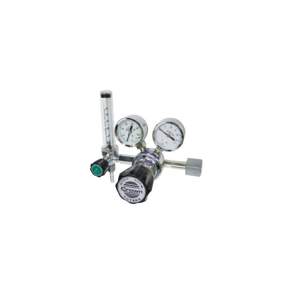 ユタカ ボンベ取付型流量計付一段式圧力調整器 FRーISーP 水素用 FR-IS-P 1個（直送品）
