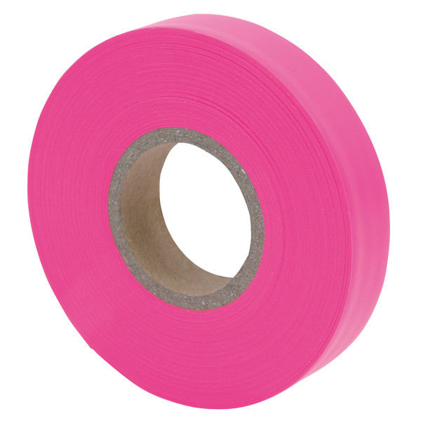 【アウトレット】シンワ測定 マーキングテープ　15mm×50m　蛍光ピンク 74161 1セット（20個）