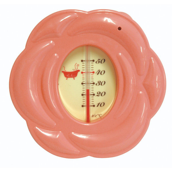 風呂用温度計　B-10　ローズ　コーラルピンク　73095　1セット（20個）　シンワ測定　（直送品）