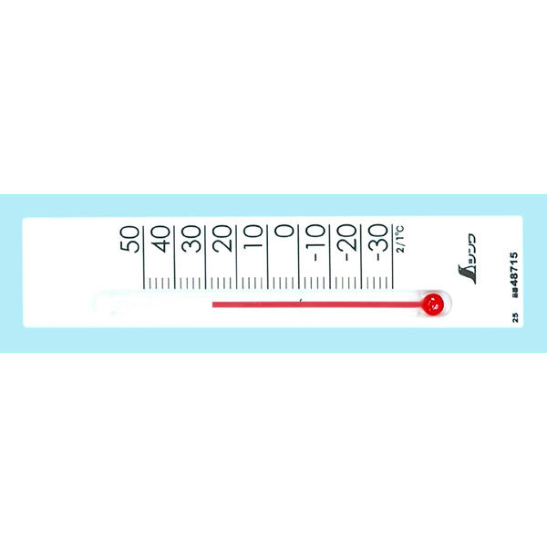 シンワ測定 温度計　プチサーモ　スクエア　たて　13.5cm　ホワイト 48715 1セット（20個）