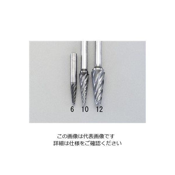 エスコ 12x30mm / 6mm軸 [Coated]超硬バー(アルミ用) EA819VX-12 1本（直送品）