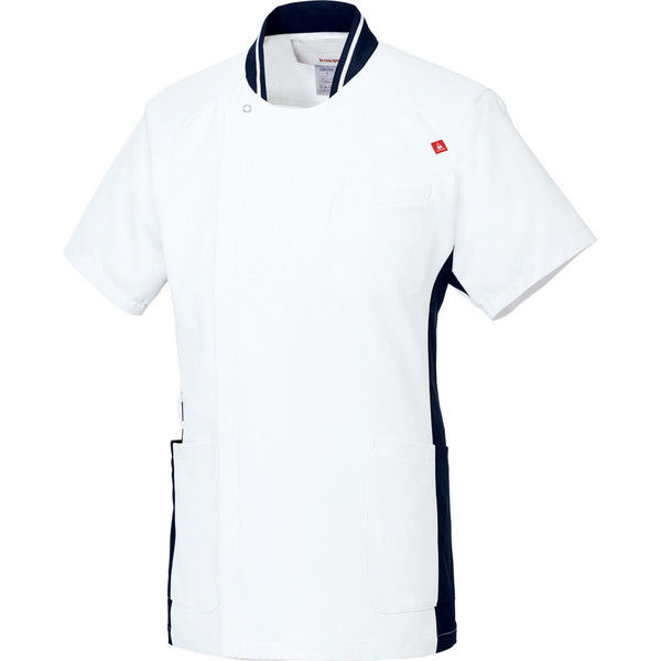 ルコックスポルティフ 医療白衣 メンズジャケット UQM1008 ホワイトネイビー M 1枚（直送品）
