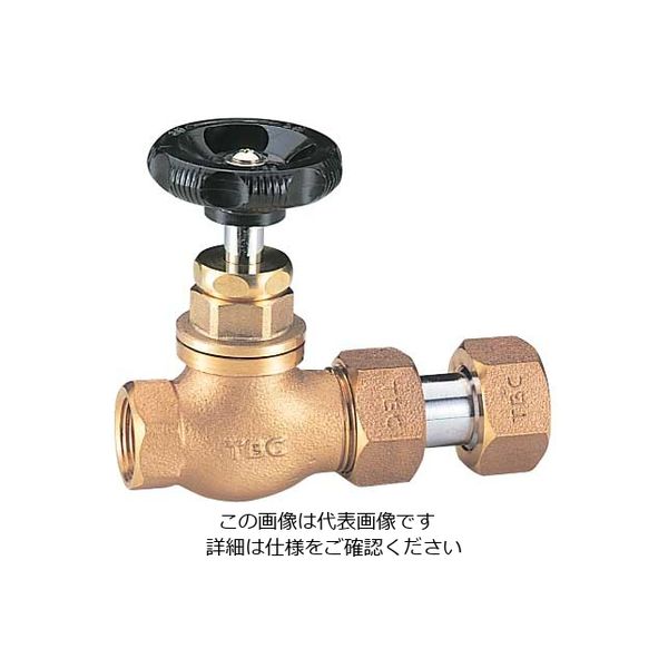 タブチ 止水栓 メータ直結伸縮止水栓 メネジ 丸形ハンドル SGEP-25 1個（直送品）