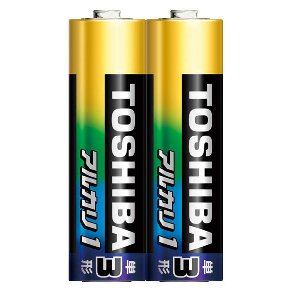 東芝 東芝（TOSHIBA）アルカリ乾電池 単3形 2本パック（シュリンク） LR6AN 2KP 1パック