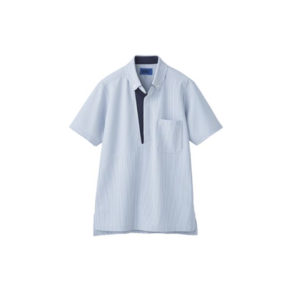 セロリー ポロシャツ（ユニセックス）ネイビー×ホワイト　L 65621 1枚（直送品）