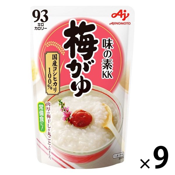 味の素 梅がゆ 250g 1セット（9個）