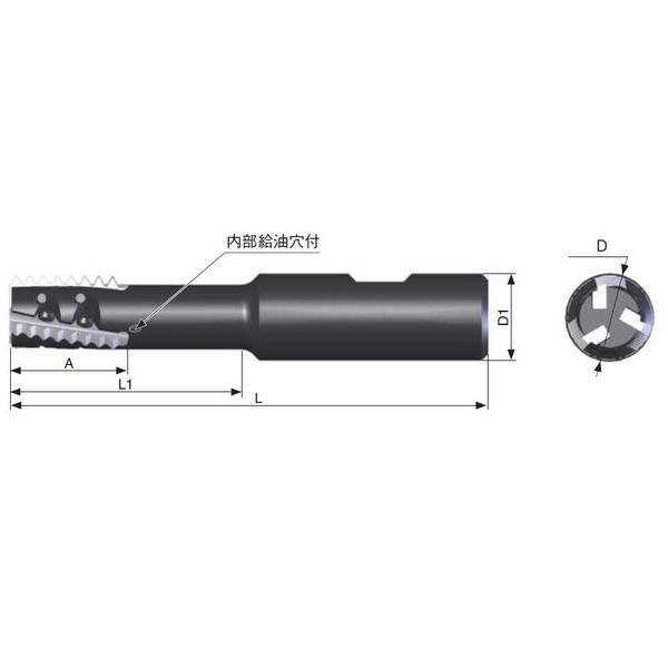 Carmex Precision Tools スパイラルツールホルダー 27Ax19Dx3枚刃 【SRH19J-3】 SRH19J-3（直送品）