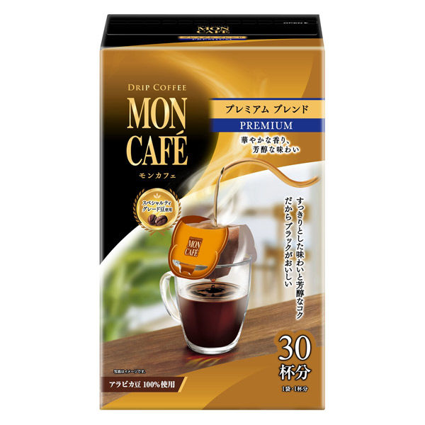 【ドリップコーヒー】片岡物産 モンカフェ プレミアムブレンド 1個（30袋入）