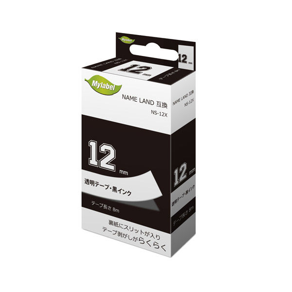 日本ナインスター ネームランド互換テープ　ＸＲー１２Ｘ NS-12X 5個（直送品）