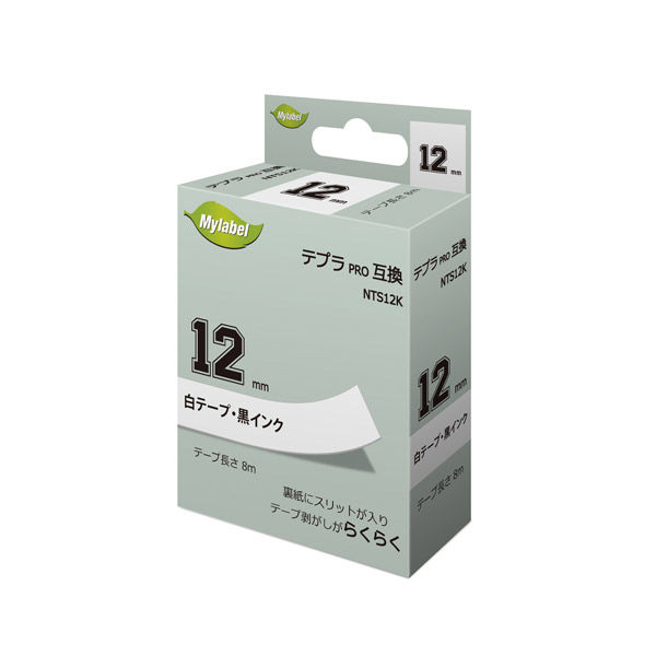 日本ナインスター テプラ互換 (SS12K用) NTS12K 1セット(1個×5)