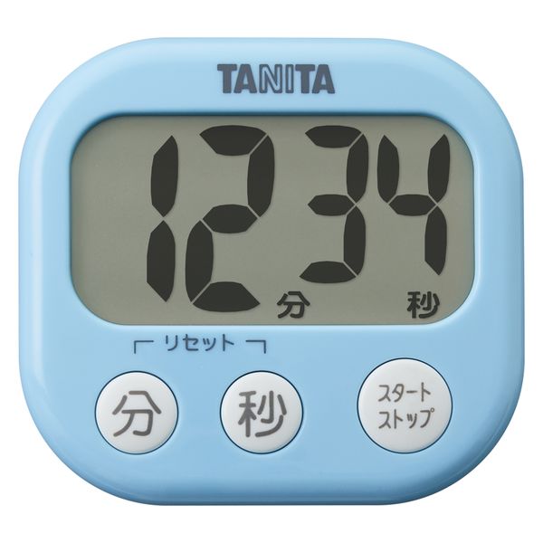 タニタ デジタルタイマー　アクアミントブルー TD-384-BL 1セット（2個）
