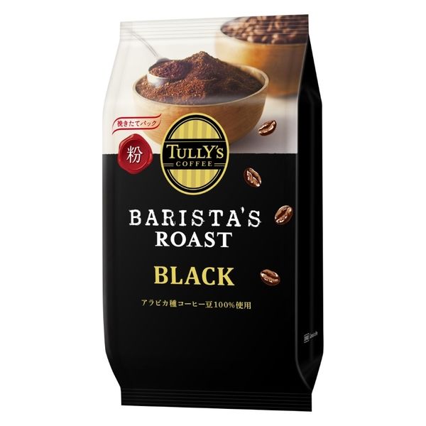 【コーヒー粉】タリーズコーヒー タリーズコーヒー バリスタズ ロースト ブラック 1袋（80g）