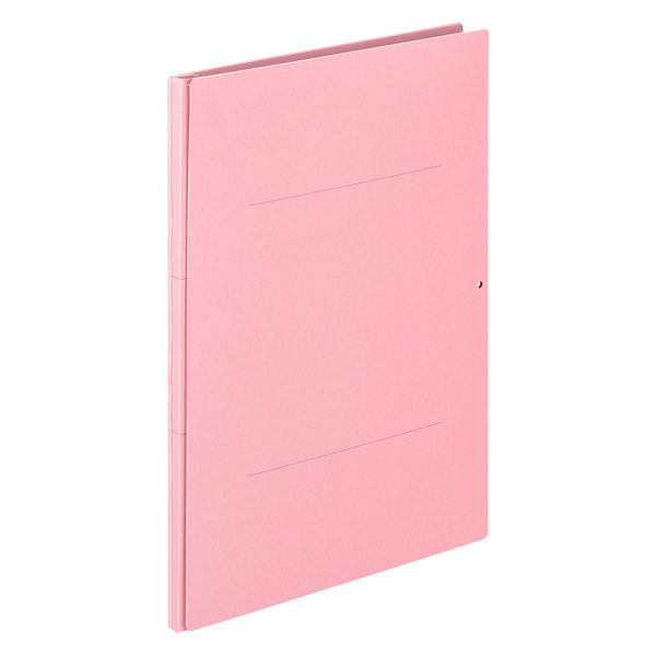 アスクル 背幅伸縮ファイル 紙製（コクヨ製造）A4タテ ピンク 1冊  オリジナル
