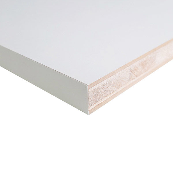 清水 化粧棚板 カラードランバー 20×300×600 白 SA-LC6030W 1枚（直送品）