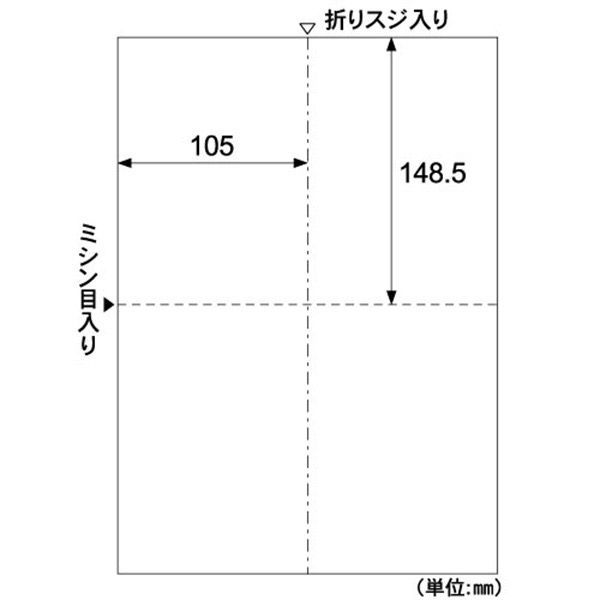 ＣＪ２ツ折カード　光沢＆マット CJ601S 10袋（直送品）
