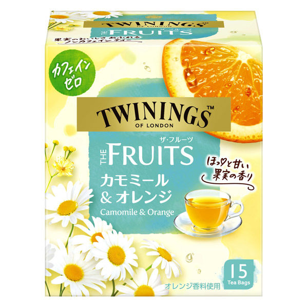 片岡物産 トワイニング THE FRUITS（ザ・フルーツ）カモミール＆オレンジ 1個（15バッグ入）【カフェインゼロ】