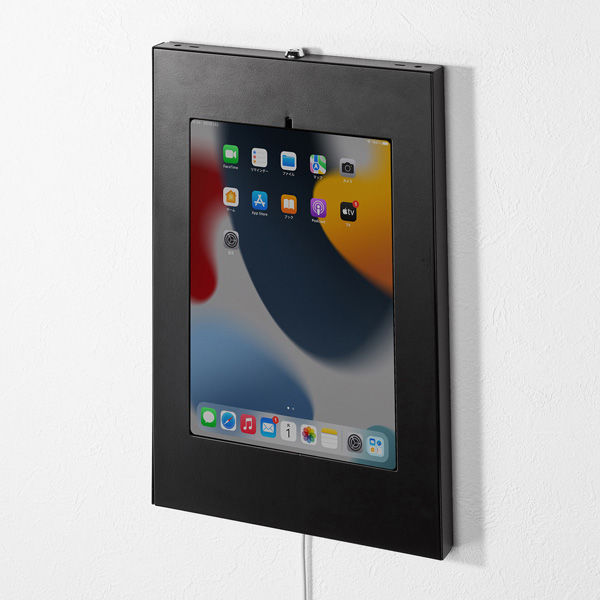 サンワサプライ iPad用スチール製ケース（ブラック） CR-LAIPAD16BK 1台（直送品）