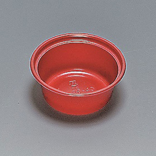 福助工業 麺・スープ容器　MC-96-40赤(S) カップ　1200枚(50×24) 0576077（直送品）