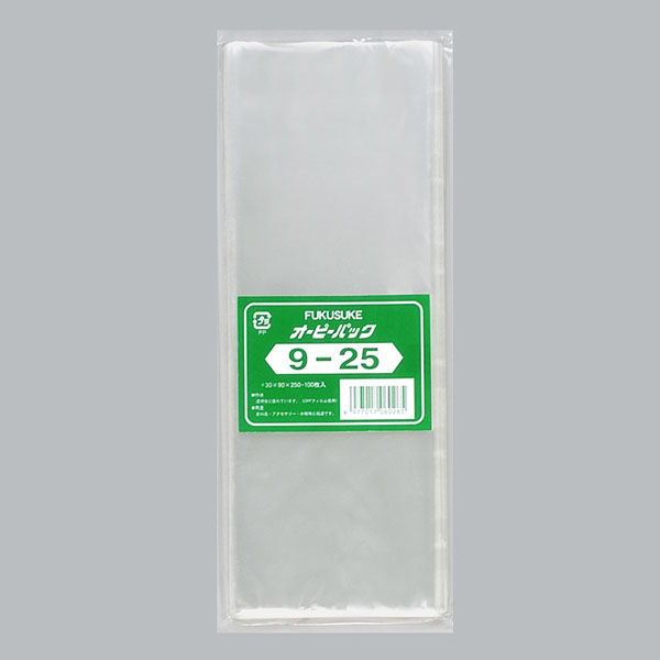 福助工業　OPP袋 オーピーパック テープなし 7-25  1ケース(100枚×10袋)　96031（直送品）