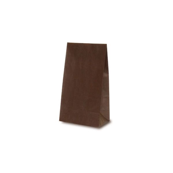 ベルベ 雑貨 食品 紙袋 角底袋 カラー（カカオ） 4号 2832 1包：1000枚（100×10）（直送品）