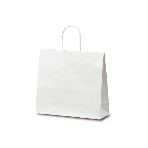 ベルベ 手提げ 紙袋 マットバッグ M ホワイト 1073 1包：50枚（10×5）（直送品）
