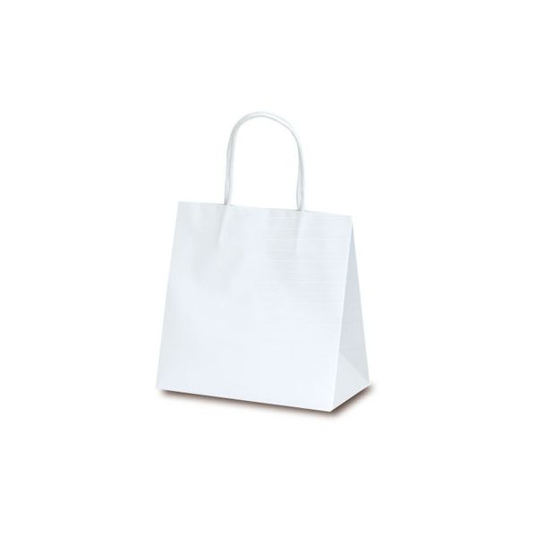 ベルベ 手提げ 紙袋 マットバッグ SS ホワイト 1079 1包：100枚（10×10）（直送品）