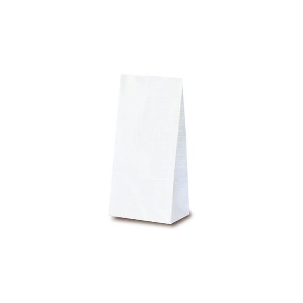 ベルベ 雑貨 食品 紙袋 角底袋 ホワイト 8号 3308 1包：2000枚（100×20）（直送品）