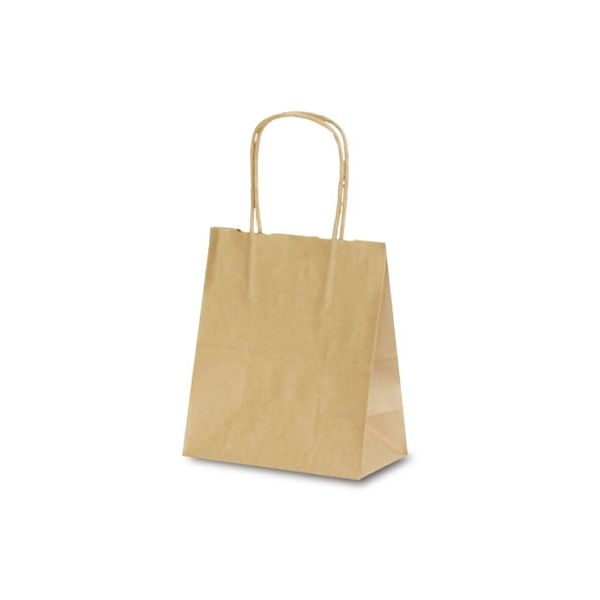 ベルベ 紙袋 1118 自動紐手提袋 T-1 茶無地 1118 1包：200枚（25×8）（直送品）