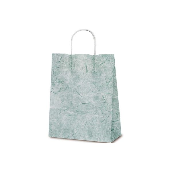 ベルベ 紙袋 1593 自動紐手提袋 T-X 彩流（緑） 1593 1包：200枚（50×4）（直送品）