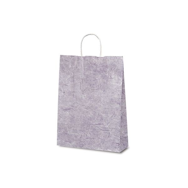 ベルベ 紙袋 1824 自動紐手提袋 T-8 彩流（紫） 1824 1包：200枚（50×4）（直送品）