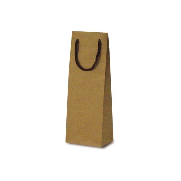 ベルベ 紙袋 5980 手提袋 T-W カラークラフト ナチュラル 5980 1包：100枚（10×10）（直送品）