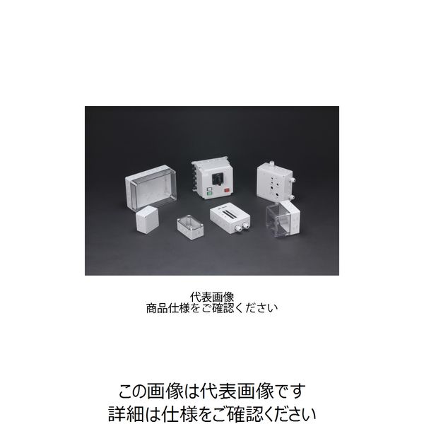 SPCM型防水・防塵ポリカーボネートボックス カバー/ホワイトグレー・ボディー/ホワイトグレー SPCM081306G 1台 1セット(3台)（直送品）