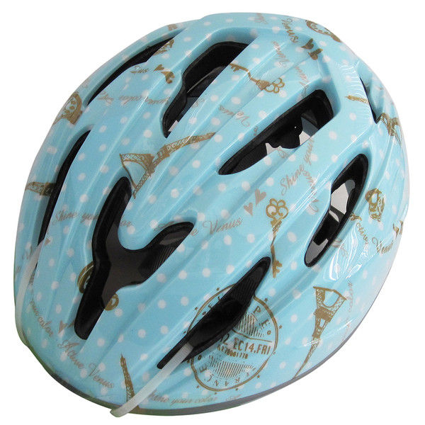 サギサカ 児童用自転車ヘルメット ブルードット 46250（直送品）