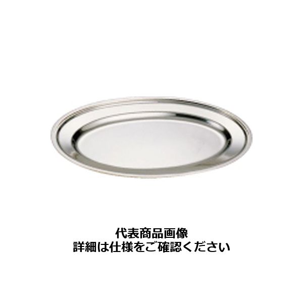 イケダ IKD 18-8平渕小判皿 14インチ NKB22014（取寄品）