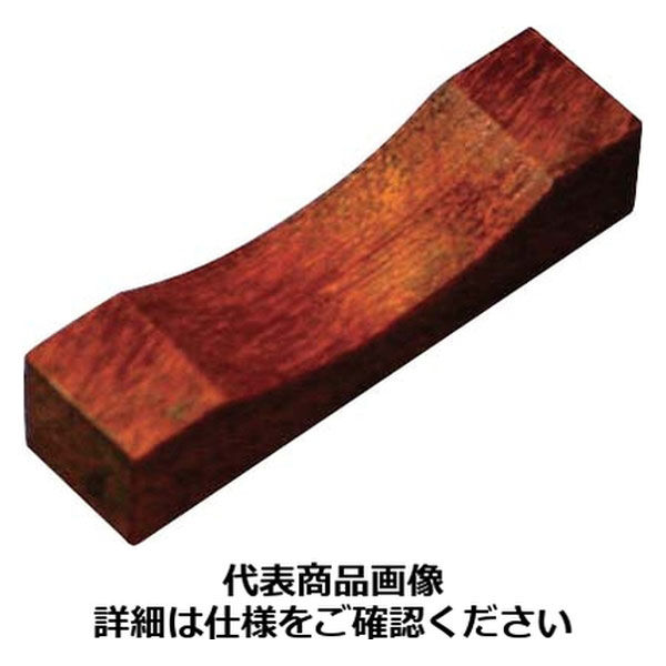 木製 角型箸置 鉄木 目摺り PHSC301 丸十（取寄品）