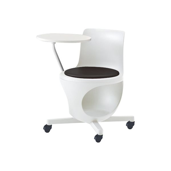 オカムラ e-chairタブレット付パッド付 ブラックベリー 596幅×665奥行×446座高×716高さ（mm） 9314JC F013（直送品）
