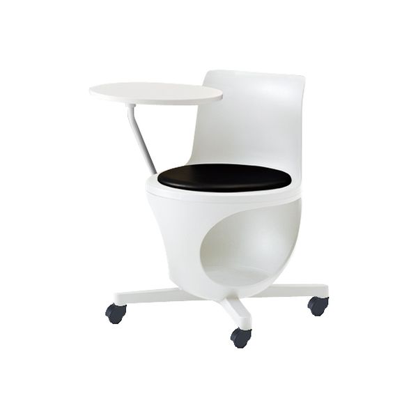 オカムラ e-chairタブレット付パッド付 ネオブラック 596幅×665奥行×446座高×716高さ（mm） 9314JC PB20（直送品）