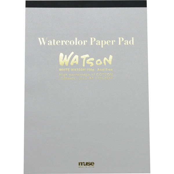 ミューズ ホワイトワトソンパッド 190g PD-6244 A4 500184 1セット（6冊）（直送品）