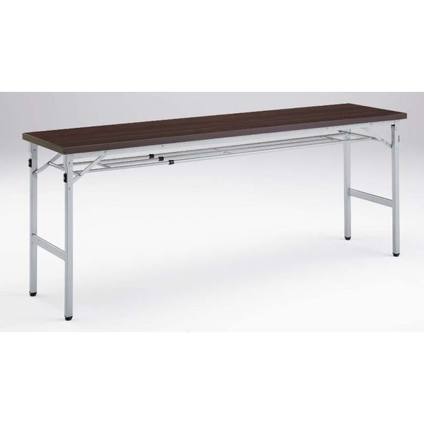 オカムラ Kタイプ 折りたたみテーブル ローズウッド 1800幅×450奥行×700高さ（mm） 8185KZ MJ29（直送品）